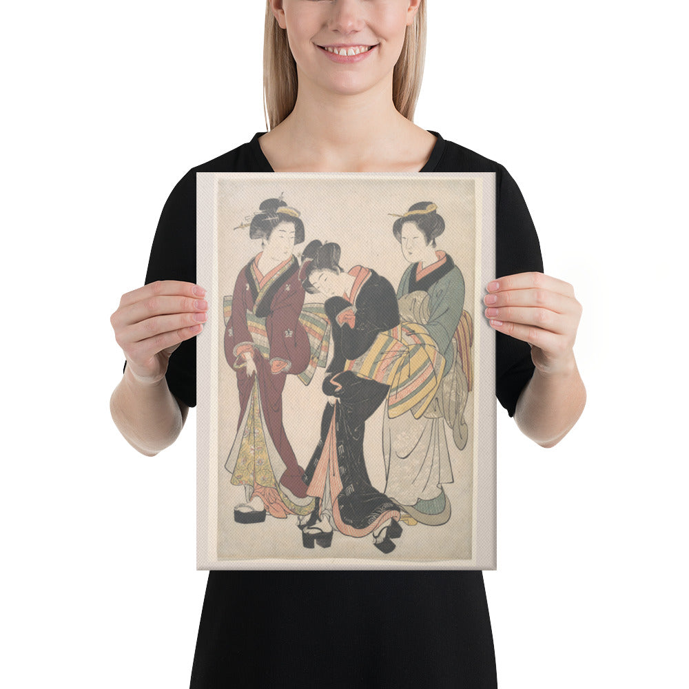 Two Geisha Canvas Print