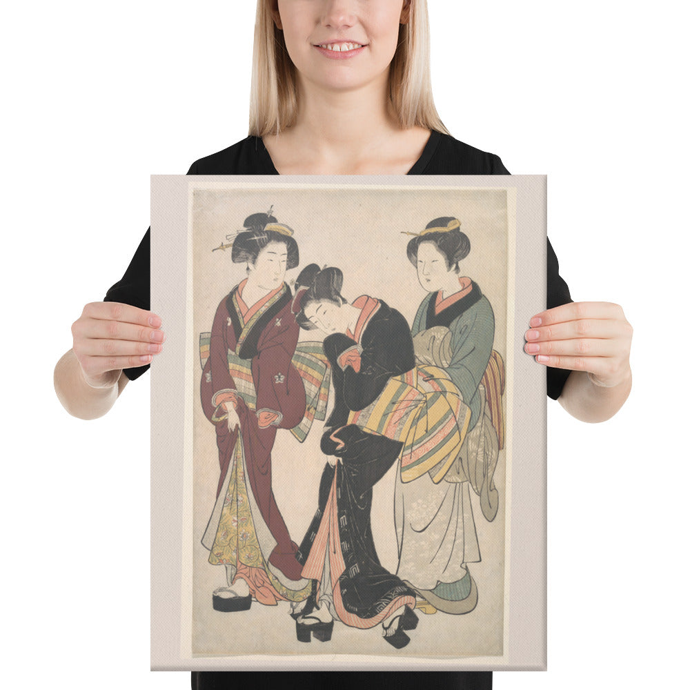 Two Geisha Canvas Print