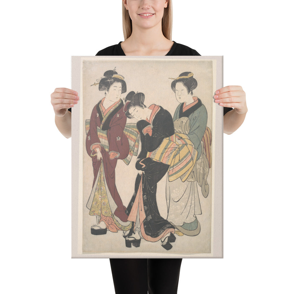 Two Geisha Canvas Print