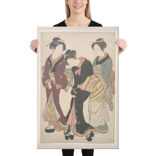 Two Geisha Canvas Print